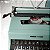 Funcionando Máquina De Escrever Olivetti Lettera 32 verde - Imagem 6