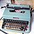 Funcionando Máquina De Escrever Olivetti Lettera 32 verde - Imagem 13