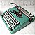 Funcionando Máquina De Escrever Datilografia Olivetti Lettera 82 Verde - Imagem 7