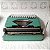 Funcionando Máquina De Escrever Datilografia Olivetti Lettera 82 Verde - Imagem 4