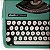 Funcionando Máquina De Escrever Datilografia Olivetti Lettera 82 Verde - Imagem 9