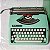 Máquina De Escrever Datilografia Verde Claro Olivetti Lettera 82 Funcionando - Imagem 3