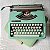 Máquina De Escrever Datilografia Verde Claro Olivetti Lettera 82 Funcionando - Imagem 1