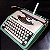 Máquina De Escrever Datilografia Verde e Creme Olivetti Lettera 82 Funcionando - Imagem 2