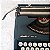 Funcionando Máquina De Escrever Olivetti Lettera 82 Azul Marinho Typewriter - Imagem 7