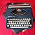 Funcionando Máquina De Escrever Olivetti Lettera 82 Azul Marinho Typewriter - Imagem 1