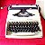 Funcionando Máquina De Escrever Remington  Envoy II cor creme Typewriter - Imagem 1
