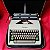 FUNCIONANDO Máquina De Escrever Olympia cinza branca e verde. - Imagem 13