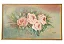 Quadro Tela Rosas 57x34cm Vintage - Imagem 1