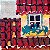 Dupla de Quadros de Tapaçaria em Lã de Casas com varandas e flores - Imagem 5