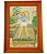 Quadro Tela "Menina no Jardim" 52x37cm em acrílica Vintage - Imagem 1