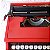 Funcionando Máquina De Escrever Olivetti Dora Vermelha Vintage - Imagem 5