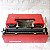 Funcionando Máquina De Escrever Olivetti Dora Vermelha Vintage - Imagem 9