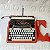 Funcionando - Máquina De Escrever Hermes Baby Vermelha - Imagem 12