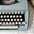 Funcionando Máquina De Escrever Remington Holiday cor azul Typewriter - Imagem 11