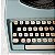 Funcionando Máquina De Escrever Remington Holiday cor azul Typewriter - Imagem 10