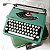 1 - Funcionando Máquina De Escrever Datilografia Verde Olivetti Lettera 82 - Imagem 14