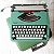 1 - Funcionando Máquina De Escrever Datilografia Verde Olivetti Lettera 82 - Imagem 1