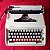 Funcionando Máquina De Escrever CURSIVA Remington Ten Forty Sperry Rand cor creme Typewriter - Imagem 1