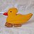 Brinquedo Pato em madeira artesanal 15,5x10,5cm - Imagem 5