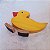 Brinquedo Pato em madeira artesanal 15,5x10,5cm - Imagem 4