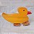 Brinquedo Pato em madeira artesanal 15,5x10,5cm - Imagem 1