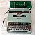 4 - Funcionando Máquina de Escrever Datilografia Clarice Lispector Olivetti Lettera 22 verde - Imagem 1