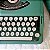 FUNCIONANDO Máquina De Escrever Datilografia Olivetti Lettera 82 verde - Imagem 8
