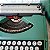 FUNCIONANDO Máquina De Escrever Datilografia Olivetti Lettera 82 verde - Imagem 6