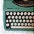 FUNCIONANDO Máquina De Escrever Datilografia Olivetti Lettera 82 verde - Imagem 7