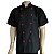 Dolmã Chef De Cozinha Preto Com Vermelho Poliéster - Dolma Masculina e Feminina - Imagem 5