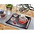 Bandeja Retangular Para Sushi Comida Japonesa Antiderrapante Preto Com Vermelho Para Restaurante Japonês Bandeja Japones - Imagem 2