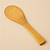 COLHER SHAMOJI De Bambu 20cm Utensílio Para Arroz Japonês - Chamoji Madeira Redonda Para Arroz Sushi Culinária Japonesa - Imagem 1