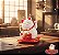 GATO DA SORTE Chama Fortuna Prosperidade 8cm Cor Branco Balança a Pata - Maneki Neko Decoração - Imagem 3
