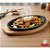 CHAPA PARA TEPPAN Oval Para Restaurantes Ferro Fundido com Base de Madeira Teppanyaki Ganrai - Imagem 9