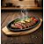 CHAPA PARA TEPPAN Oval Para Restaurantes Ferro Fundido com Base de Madeira Teppanyaki Ganrai - Imagem 3