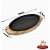 CHAPA PARA TEPPAN Oval Para Restaurantes Ferro Fundido com Base de Madeira Teppanyaki Ganrai - Imagem 5