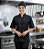 Dólmã Chef Feminina Manga Curta – Preto com Vermelho | Profissional 100% Poliéster P/M/G - Imagem 6