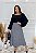 Saia Midi tricot xadrex - Imagem 2