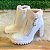 Bota de Salto Creme Moleca c/ Pelugem 5325121 - Imagem 2