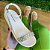 Sandália Papete Birken Renata Mello Branco c/ Strass 831482102 - Imagem 4
