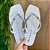 Chinelo Ramarim Branco Glitter Com Solado de Borracha 221233 - Imagem 1
