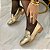 Loafer Ramarim Dourado Corrente 2416101 - Imagem 1
