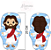 Almofada Naninha Lembrancinha Jesus - Imagem 1