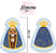 Almofada Naninha Nossa Senhora Aparecida – Almofada Infantil Católica | Mamanu Baby - Imagem 7
