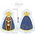 Almofada Naninha Nossa Senhora Aparecida – Almofada Infantil Católica | Mamanu Baby - Imagem 6