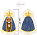 Almofada Naninha Nossa Senhora Aparecida – Almofada Infantil Católica | Mamanu Baby - Imagem 5