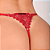 Calcinha Fio Dental Coração De Guipir Vermelha - Tallyta - Imagem 1
