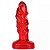 Plug Anal Vermelho 12 x 3 cm - Kgel - Imagem 1