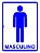 Placa Sinalização Sanitário Masculino - Imagem 1